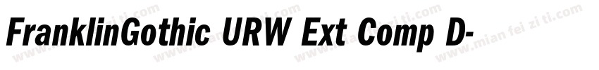 FranklinGothic URW Ext Comp D字体转换